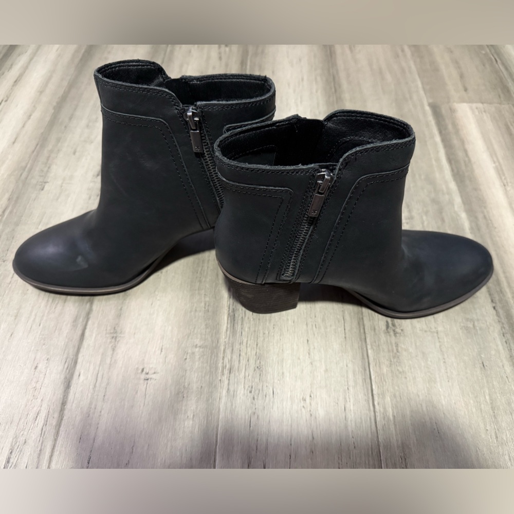 Lucky Brand Black Leather Ankle Boots